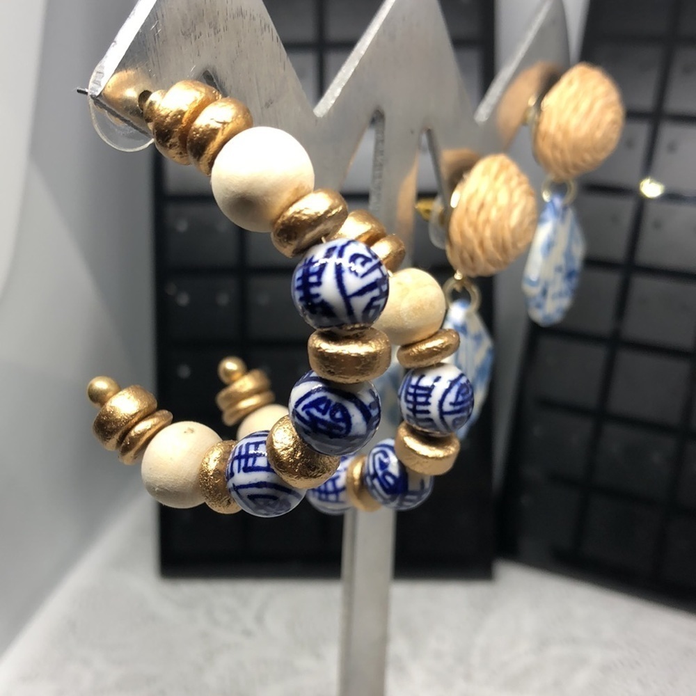 Curated Bundle Chinese Ceramic Statement Look Ear… - image 5